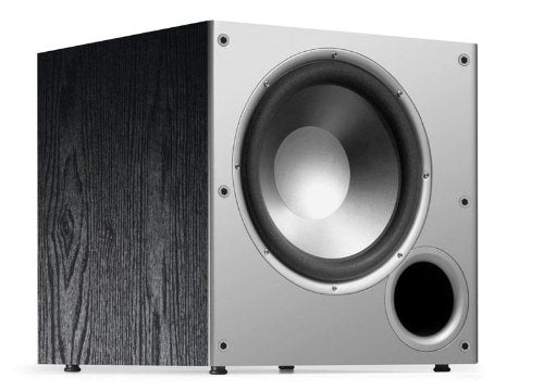 Polk Audio PSW10 10" Powered Subwoofer – Power Port Technology, Up to 100 Watts, Big Bass in Compact Design, Easy Setup with Home Theater Systems, Timbre-Matched with Monitor & T-Series Polk Speakers