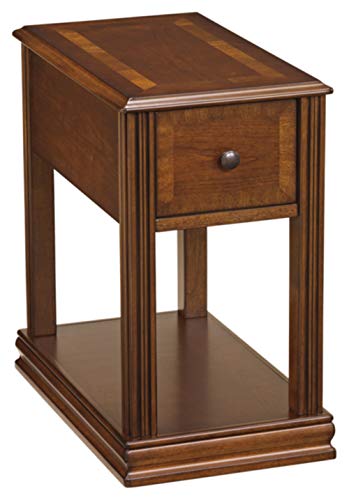 Signature Design by Ashley Breegin New Traditional Wooden Chair Side End Table, Brown