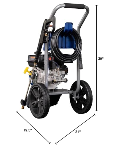 Westinghouse WPX3400 Gas Pressure Washer, 3400 PSI and 2.6 Max GPM, Onboard Soap Tank, Spray Gun and Wand, 5 Nozzle Set, for Cars/Fences/Driveways/Homes/Patios/Furniture