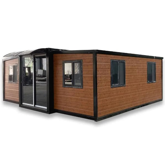 2024 Prefab House Tiny Home, 20x19ft Foldable House, Upgraded Fire Retardant Waterproof Expandable Mobile House, House to Live in (with Restroom)