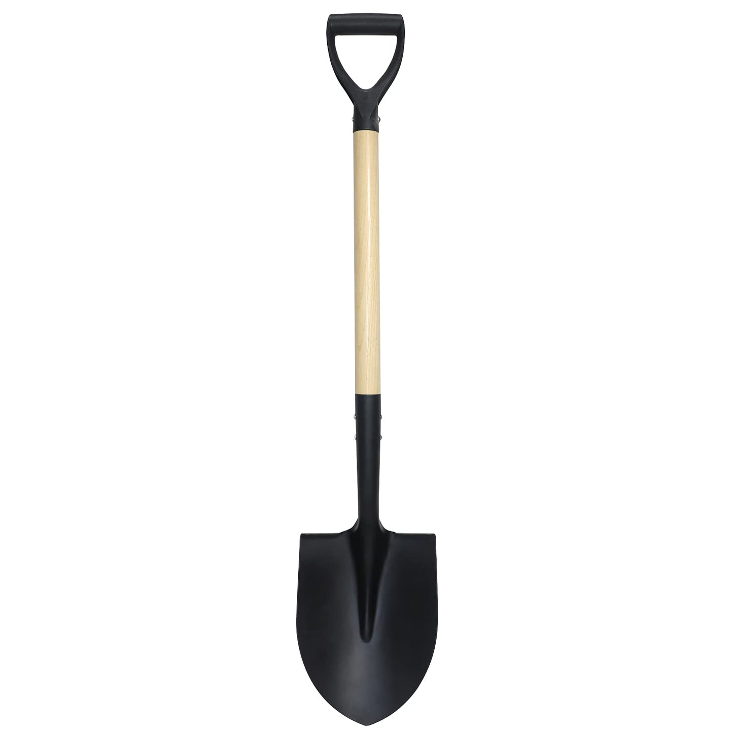 Shovel for Digging,Round Shovel, Garden Tool with D-Handle, 41 Inches in Overall Length, Wooden Handel Garden Shovel,Beach Shovel, Car Snow Shovel