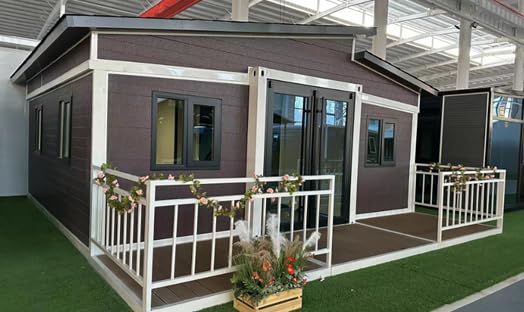 JZ (19X20Ft) Prefabricated Two Bedrooms Portable Tiny House to Live in, Mobile Homes, Perfect Affordable Living,Ideal for Kiosk, Office Space, Security Station, Luxury Villa, or Storage Facility.