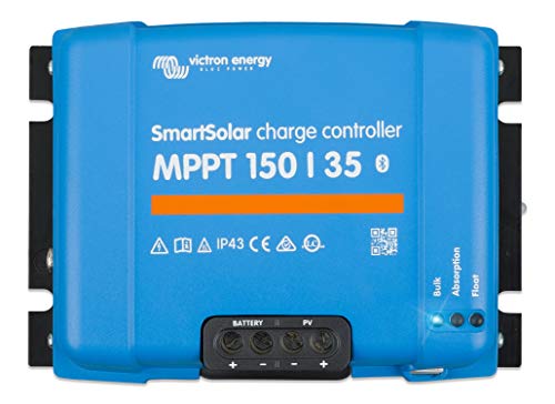 Victron Energy SmartSolar MPPT Solar Charge Controller (Bluetooth) - Charge Controllers for Solar Panels - 150V 35 amp 12/24/36/48-Volt