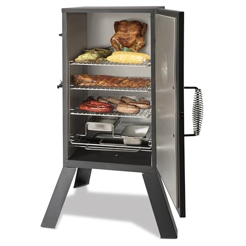 Cuisinart COS-330 Vertical Electric Smoker, Three Removable Smoking Shelves, 30", 548 sq. inches Cooking Space