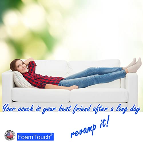 FoamTouch Camper/RV Bunk Mattress with Gel Memory Foam - 8" x 30" x 80" - No Cover - High Density Memory Foam Pad, Cooling Mattress Topper for Pressure Relief, 2" Gel Memory Foam + 6" High Density