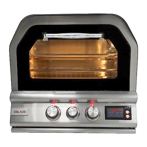 Pizza Oven Outdoor | 26-Inch Outdoor Multi-Fuel Pizza Oven | Rotisserie & Sleeve | Perfect Countertop Addition for Delicious Pizzas BLZ-26-PZOVN-LP