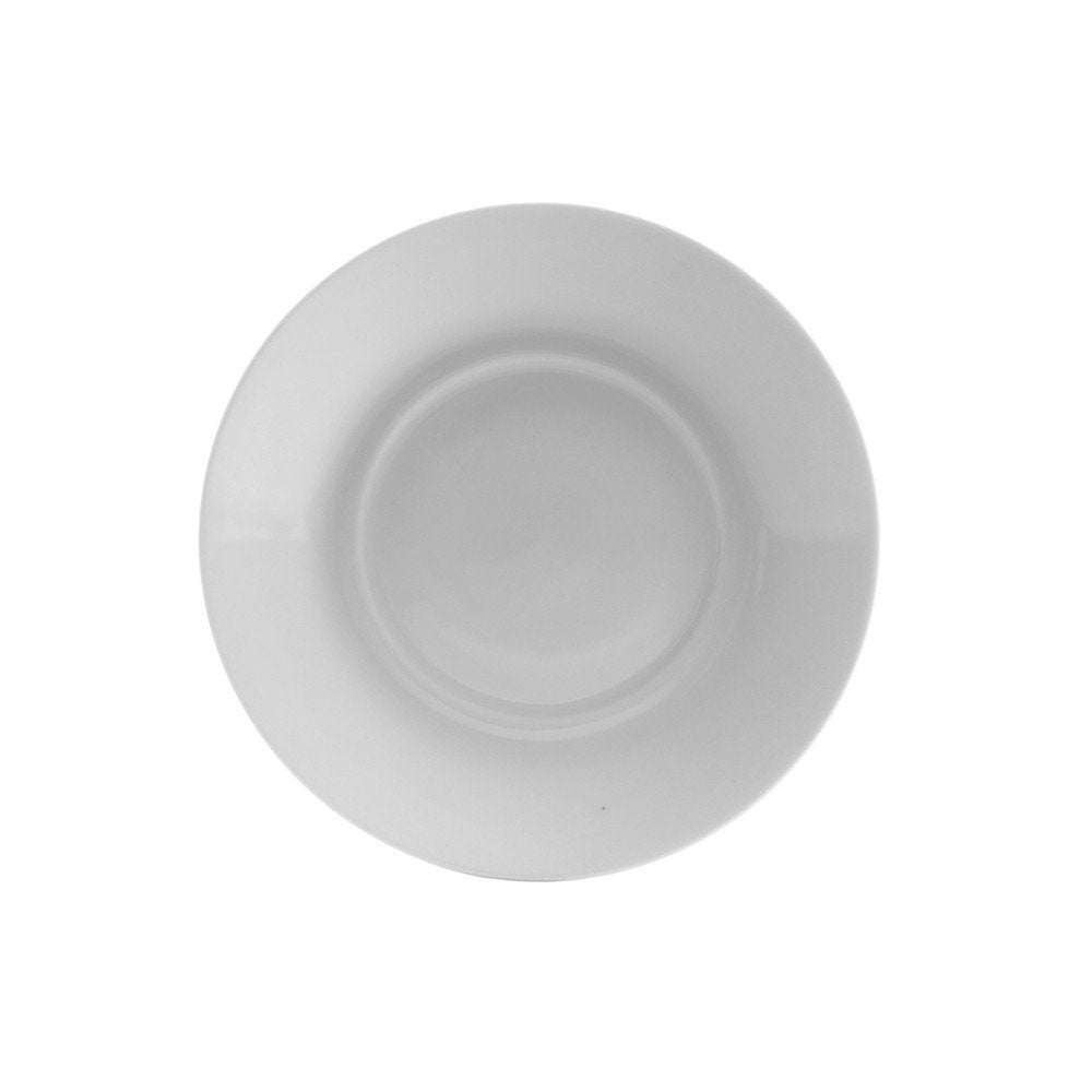 10 Strawberry Street Royal White 6.25" Saucer Only, Set of 6, White