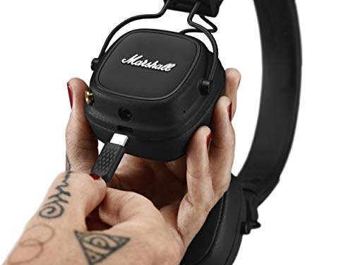 Marshall Major IV On-Ear Bluetooth Headphone, Black