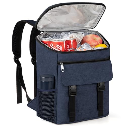 Cooler Backpack Soft Insulated Leak Proof 30 Cans Insulated Backpack Cooler Portable Picnic Camping Beach Hiking BBQ Lunch Backpack for Men and Women