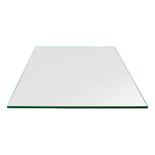 Dulles Glass 22" Square Glass Table Top - Tempered - 1/4" Inch Thick- Flat Polished - Eased Corners