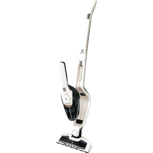 Electrolux Ergorapido Stick Vacuum Cleaner, Lightweight Cordless Vacuum with LED Nozzle Lights and Turbo Battery Power, for Carpets and Hard Floors, in Satin White