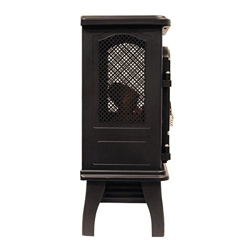 duraflame® 3D Infrared Quartz Electric Fireplace Stove Heater, Black