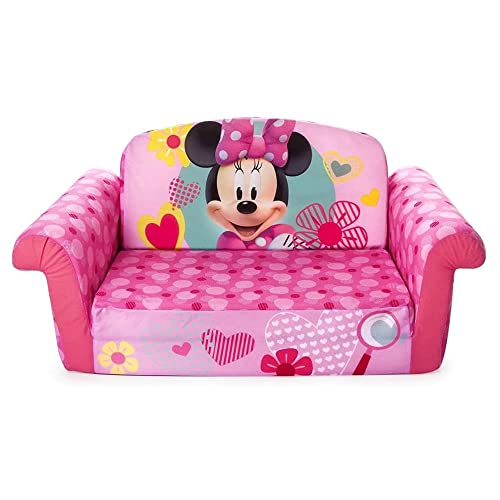 marshmallow Furniture, Children's 2 in 1 Flip Open Foam Sofa, Minnie Mouse, by Spin Master