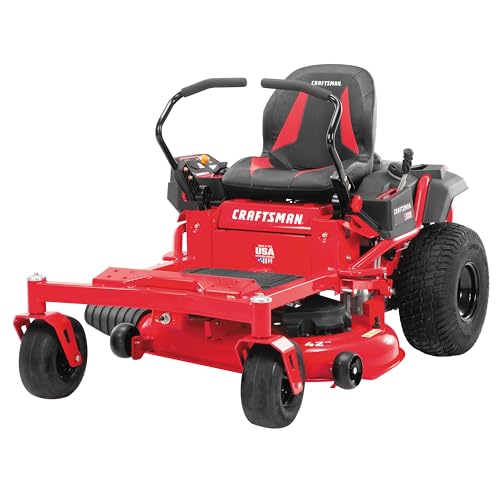 Craftsman 42" Gas Zero-Turn Riding Lawn Mower with 20.0 HP* Kohler 7000 Series Engine, Gas Lawn Tractor with Dual Hydrostatic Transmission, Red/Black