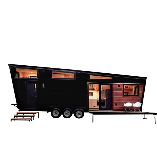 SK ROYALTY Portable Prefabricated Tiny Mobile House on Wheels with Loft, Modern Design with Lockable Door and Windows (2 Bedrooms)