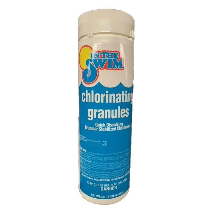 In The Swim Sodium Dichlor Chlorine Shock Granules for Sanitizing Swimming Pools – Fast Dissolving, pH Balanced Sanitizer - 56% Available Chlorine, 99% Sodium-Dichlor – 2 Pound