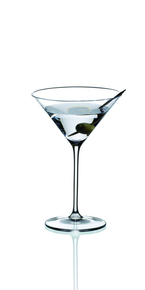 Riedel Vinum XL Martini Glasses (set of 2), Precision Blown Crystal Martini Glasses with Stem - Elegant Cocktail Glasses for Bar, 9.5oz, Machine Washable