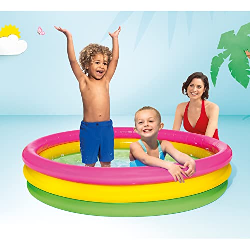 Intex Kiddie Pool - Kid's Summer Sunset Glow Design - 58" x 13"