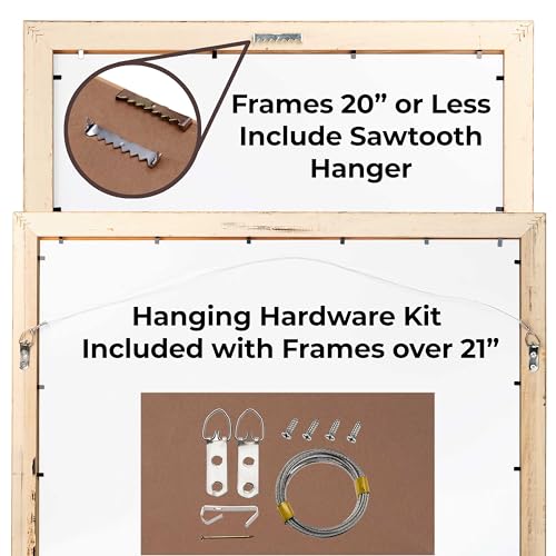 Poster Palooza 4x7 Frame Gold Bronze Solid Wood Picture Frame with UV Acrylic Plexiglass, Foam Board Backing & Hardware Included - 4x7 Inch Frame