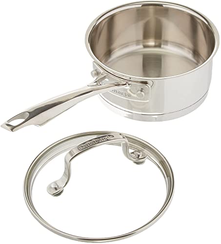 Cuisinart 8919-14 Professional Series 1-Quart Saucepan with Cover, Stainless Steel, Mirror Finish