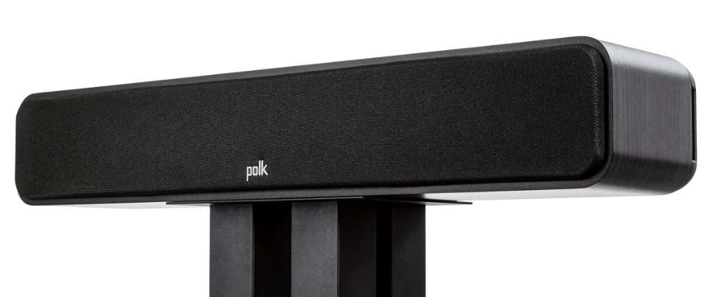 Polk Signature Elite ES35 Slim Center Channel Speaker - Hi-Res Audio Certified, Dolby Atmos & DTS:X Compatible, 1" Tweeter & (6) 3" Woofers, Dual Power Port for Effortless Bass, Stunning Black