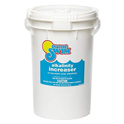 In The Swim Alkalinity Increaser for Swimming Pools - Raises Alkalinity and Balances pH Levels in Your Swimming Pool Water - 100% Sodium Bicarbonate - 50 Pounds