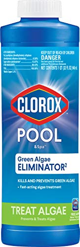 Clorox® Pool&Spa™ Swimming Pool Algaecide, Prevents and Treats Pool Algae, Non-Foaming, 1 Quart (Pack of 1)