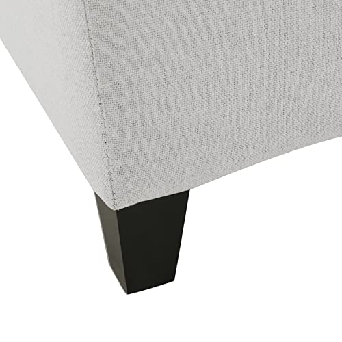 Christopher Knight Home Mission Fabric Storage Ottoman, Light Grey