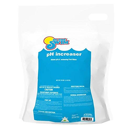 In The Swim pH Increaser for Pools - Granular 100% Sodium Carbonate (Soda Ash) to Raise pH Up - 25 Pounds