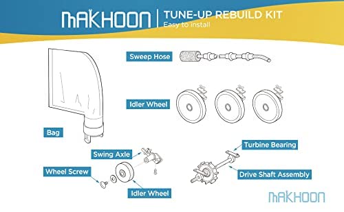 MAKHOON Rebuild Repair Kit Replacement for Polaris Zodiac Automatic Pool Cleaner 280 (Not Compatible with Polaris 360 380)