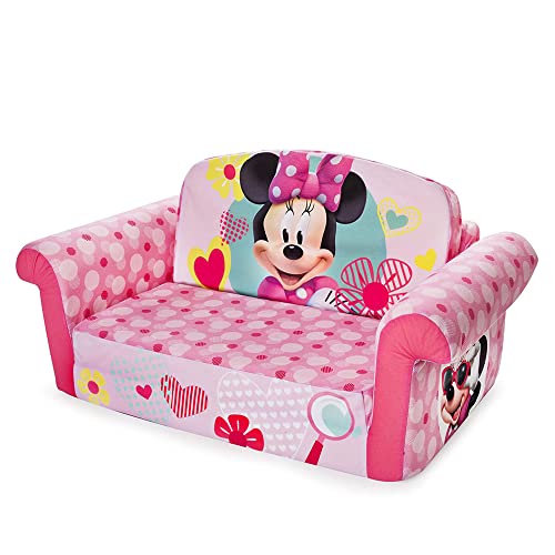 marshmallow Furniture, Children's 2 in 1 Flip Open Foam Sofa, Minnie Mouse, by Spin Master