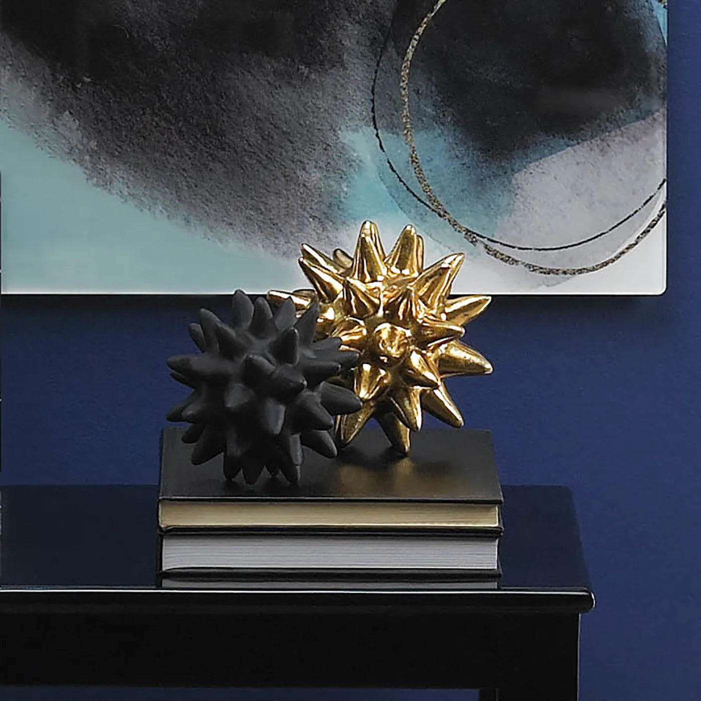 Storico Gold And Black Spike Sculpture