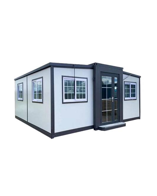 Portable perfabricated16x19 Tiny Home 16x19ft, Mobile Expandable Plastic Prefab House for Hotel, Booth, Office, Guard House, Shop, Villa, Warehouse, Workshop