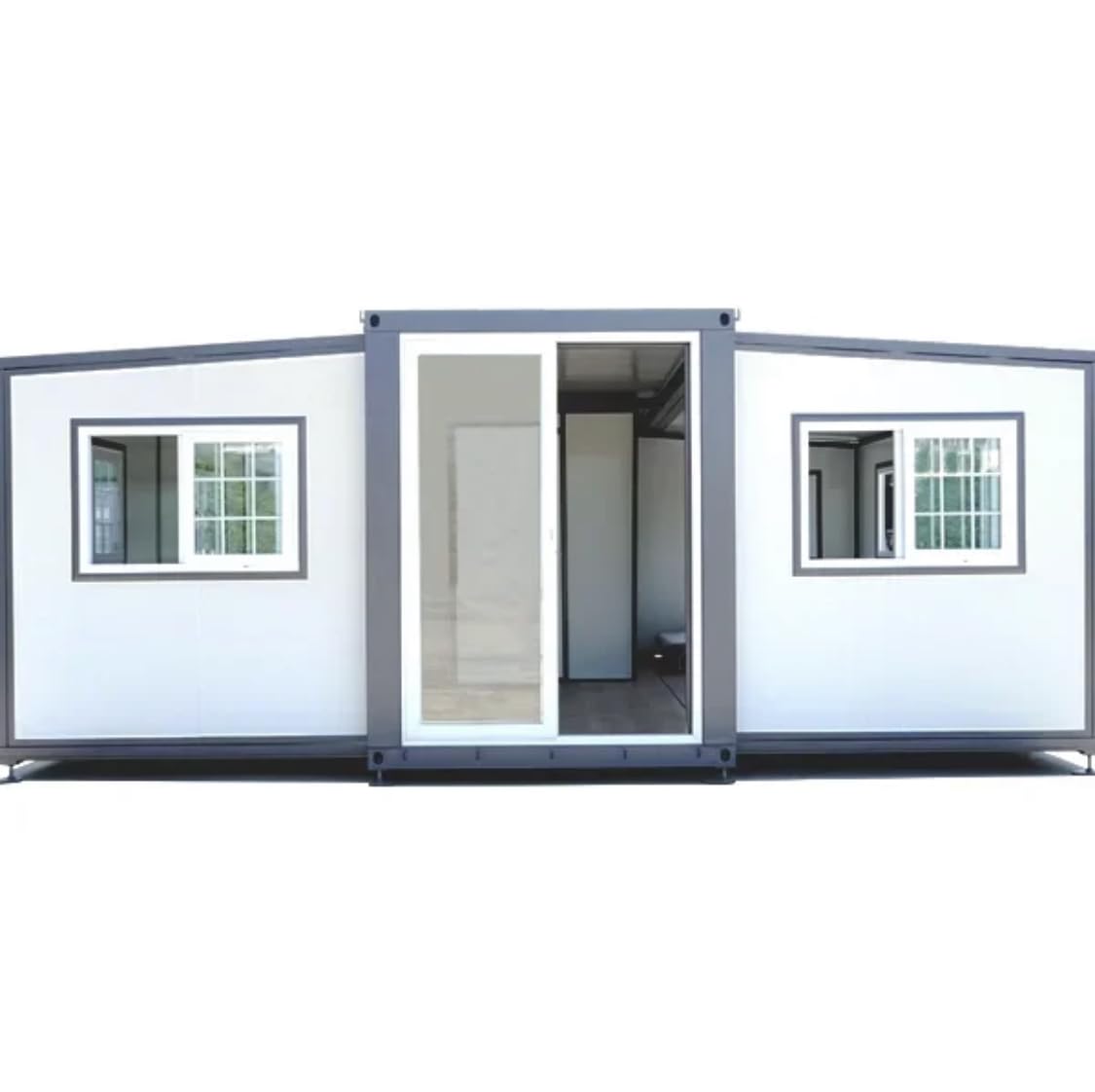 Cherry Industrial Expandable Movable Prefab House 19ft*20ft 2024 with Cabinet,Exquisitely Designed Modern Villa Prefab House for Live,Work.