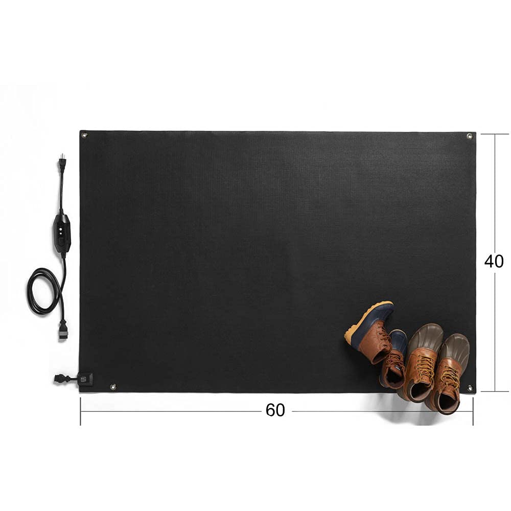 HeatTrak Heated Snow Melting Mats for Entrances - Heated Outdoor Mats - Electric Snow Melting Mats for Winter Snow Removal - Trusted Snow and Ice Melt Products - No-Slip Heated Door Mats (40” x 60")