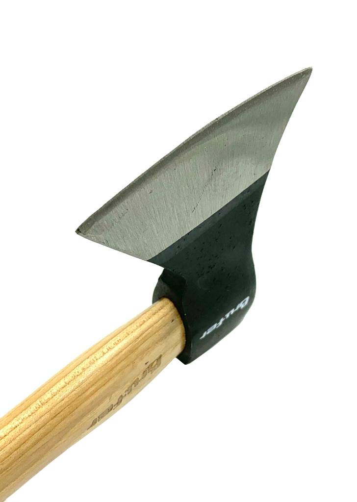 BRUFER 203651-3 Throwing Axe, Hatchet with Genuine Hickory Wood Handle - Suitable for Axe Throwing Competitions, Camping, Survival, Gardening and Chopping Wood, 600g, 21oz