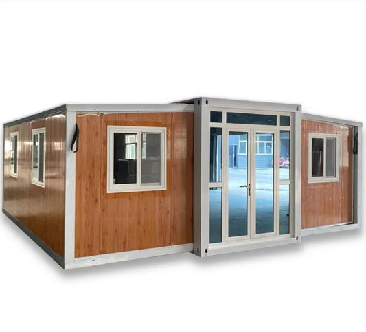 Portable Home & Expandable Container Kit - Pre-Assembled 20ft Insulated, with Bedrooms, Kitchen, and Bathroom. Ideal for Mobile or Permanent Living. Premium Tiny House Experience.