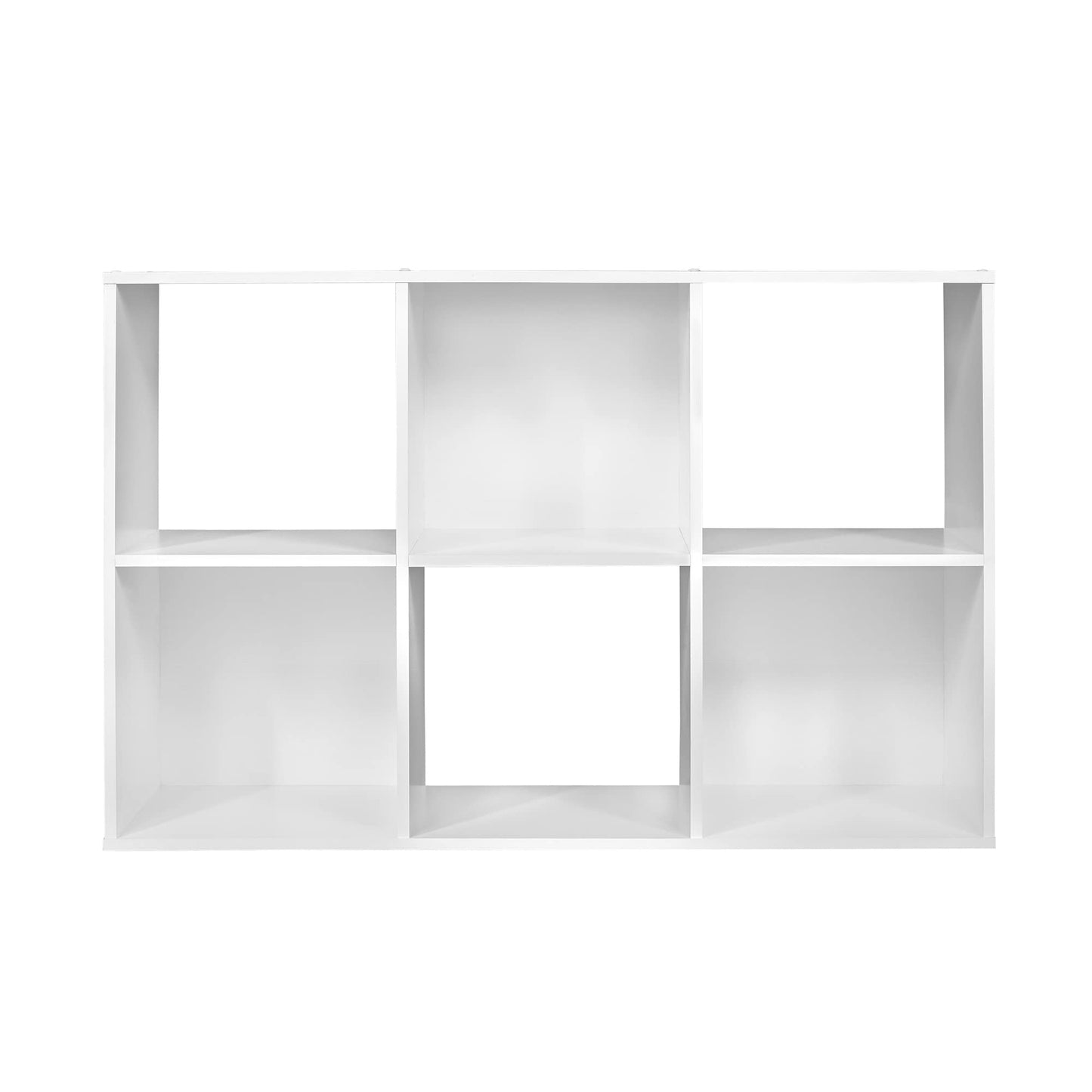 Closetmaid Decorative Home Stackable 6 Cube Cubeicals Organizer Storage Bookcase, with Hardware for Office, Home and Closet, White