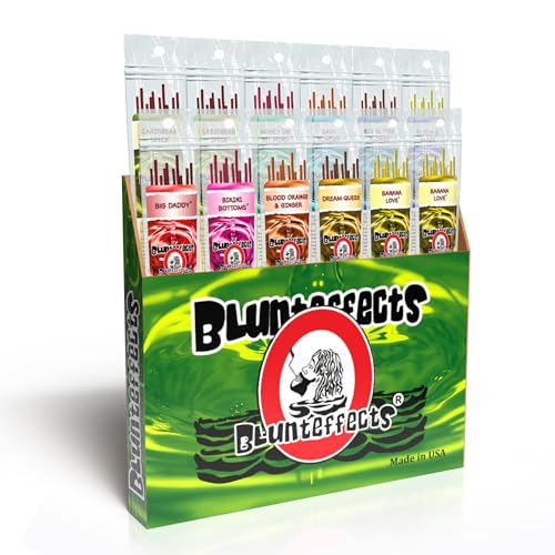 Blunteffects Hand-Dipped Incense Sticks - Premium 144-Pack Variety Set, 12 Different Scents, 11" Long, USA-Made Aromatherapy with Long Burn Time (12 pack, 144 total sticks)