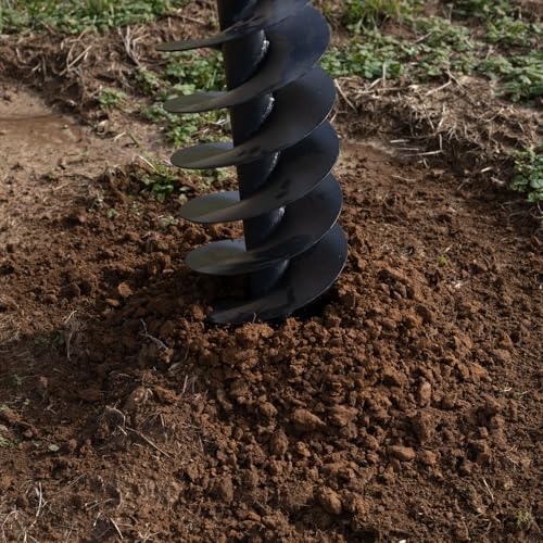 Titan Attachments 60 HP 3 Point Post Hole Digger with 12in Auger Attachment, PTO Powdered Digger, Compact Tractor Attachment for Fence Posts, Deck and Building Frames, Plant Trees and Shrubs