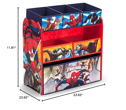 Delta Children Multi-Bin Toy Organizer, Marvel Spider Man