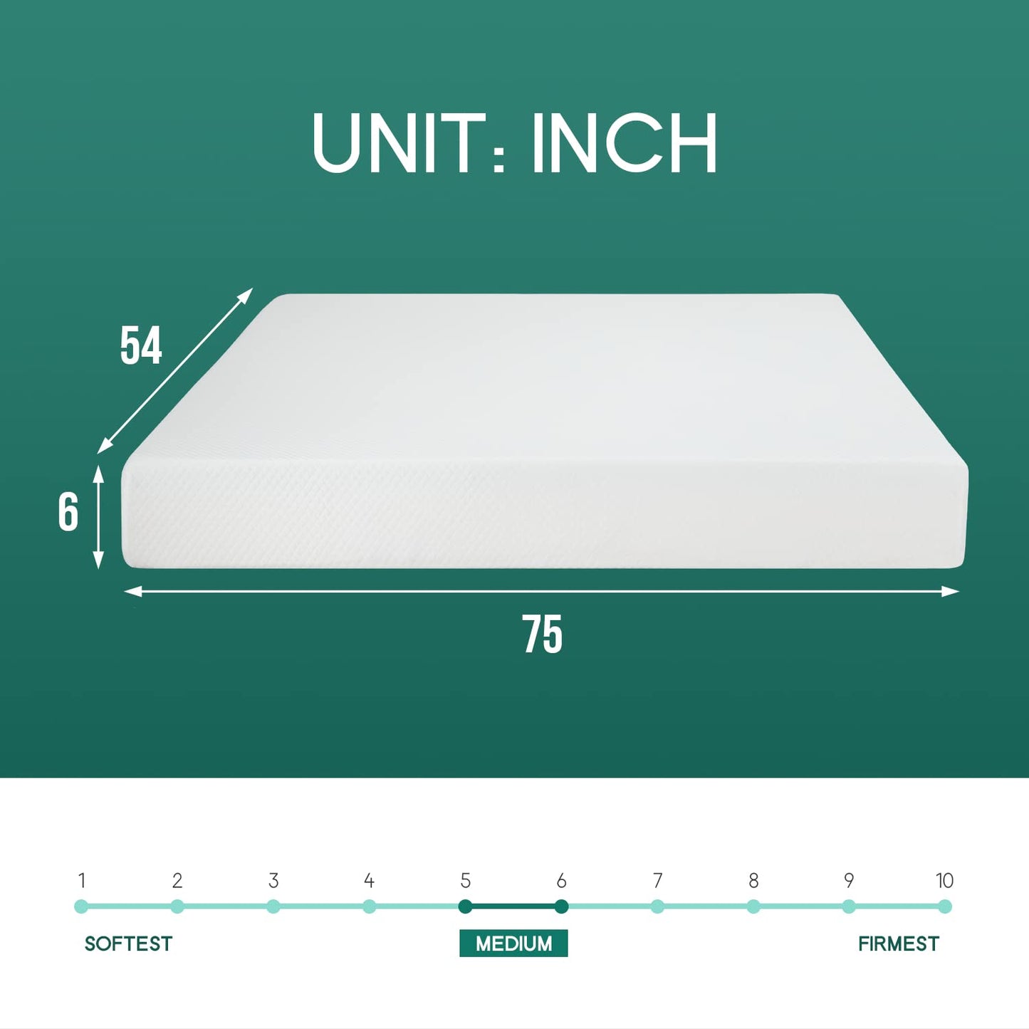 PayLessHere 6 Inch Full Gel Memory Foam Mattress Fiberglass Free/CertiPUR-US Certified/Bed-in-a-Box/Cool Sleep & Comfy Support