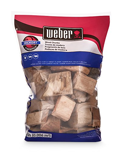 Weber Hickory Wood Chunks, for Grilling and Smoking, 4 lb.