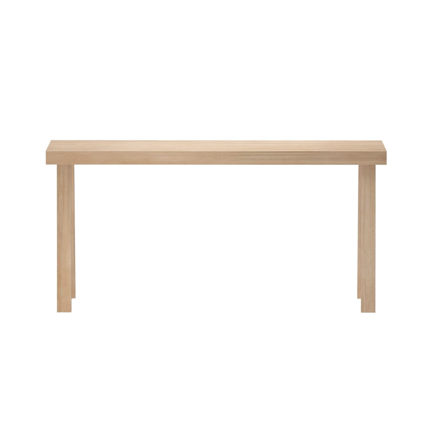 Plank+Beam Solid Wood Console Table, 66 Inch, Sofa Table, Narrow Entryway Table for Hallway, Behind The Couch, Living Room, Foyer, Easy Assembly, Blonde