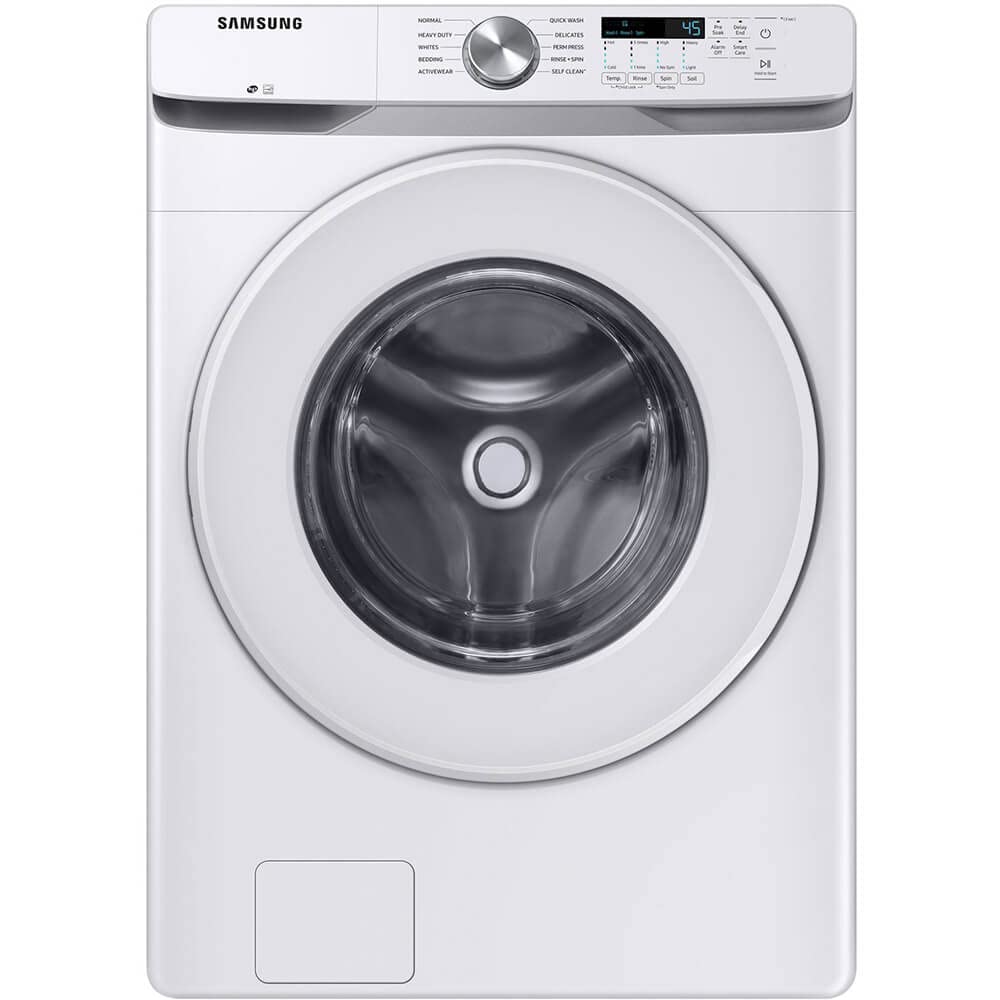 Samsung WF45T6000WPR White Front Load Laundry Package