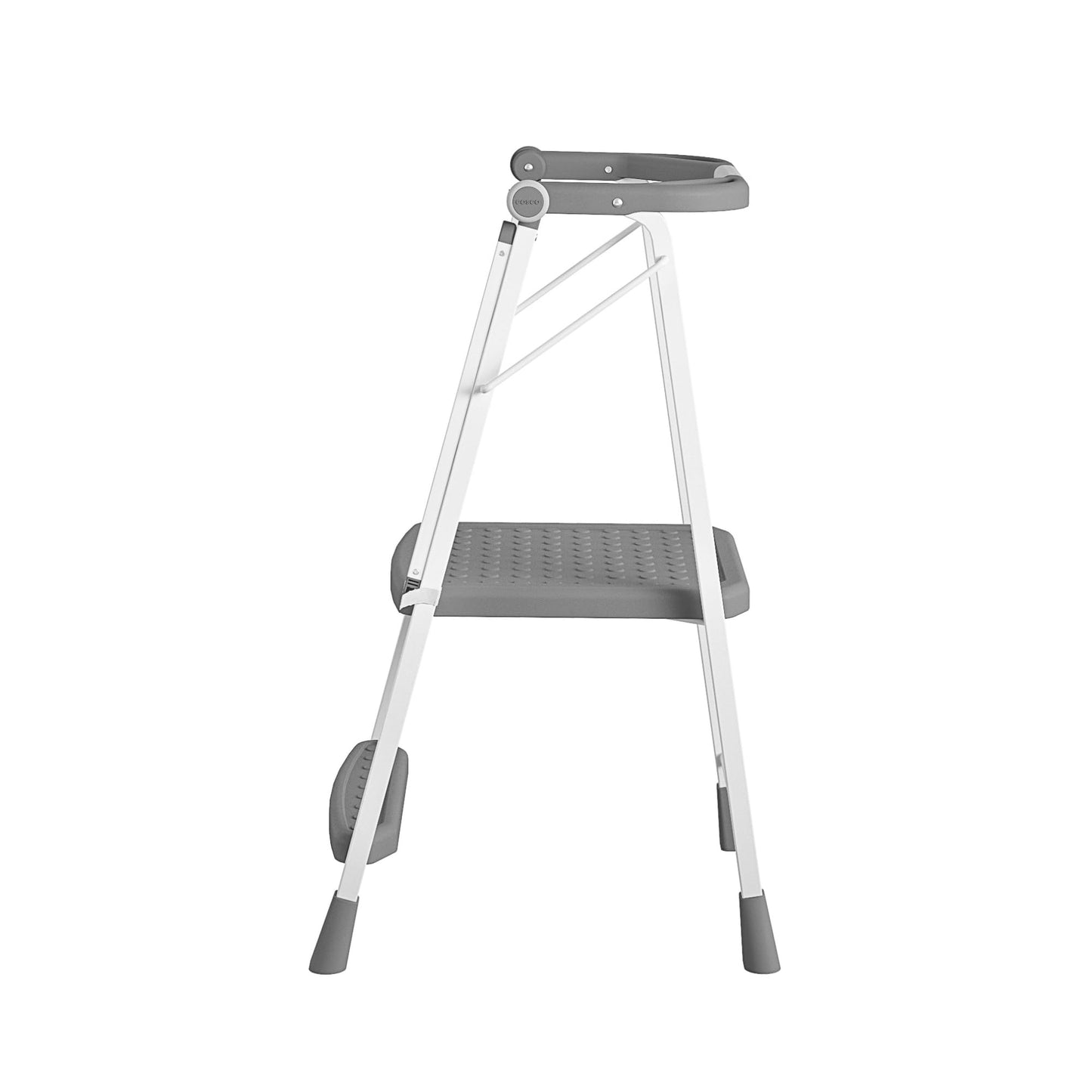 COSCO 2-Step Kitchen Stepper™ Adult Folding Step Stool, Kids Folding Stepper, Grey