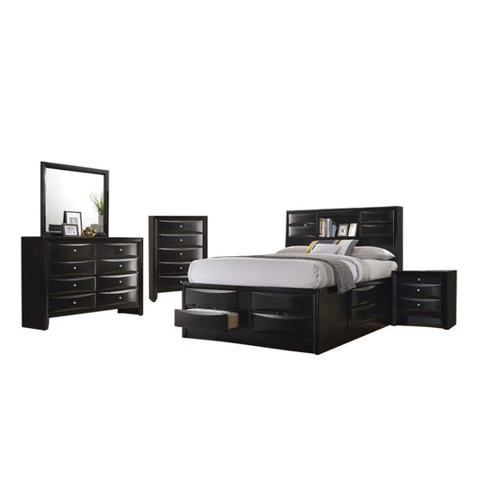 Coaster Briana Eastern King Bed 5-Piece Set, Black