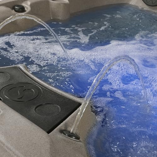 Palm Beach Outdoor Hot Tub, 5-6 Person 30-Jet, 69-Port Lounger Spa with Ice Bucket by Aqualife by Strong Spas