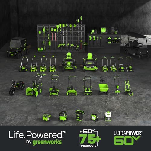 Greenworks 60V 42” Cordless Electric CrossoverT Riding Mower, (4) 8.0Ah Batteries and (2) Dual Port Turbo Chargers