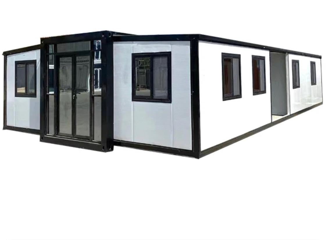 Portable Prefabricated Tiny Home 30x40ft, Mobile Expandable Plastic Prefab House for Hotel, Booth, Office, Guard House, Shop, Villa, Warehouse, Workshop...